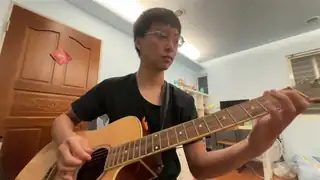 洪同學吉他演奏 刻在我心底的名字 (盧老師編譜)