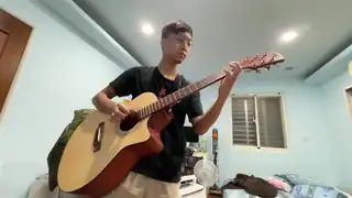 洪同學吉他演奏"晴天"(盧老師指彈吉他譜)