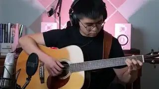 作業討論: Scott同學吉他演奏"月亮代表我的心"，彈得很