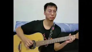 洪同學初次表演 吉他演奏"綠袖子"(盧老師編譜)