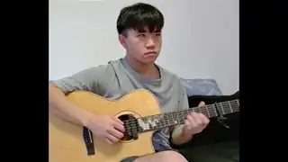 戴同學指彈吉他演奏 "滿天星" (盧家宏抓譜)