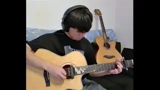 戴同學指彈吉他演奏"Like A Star"(盧家宏吉他譜校